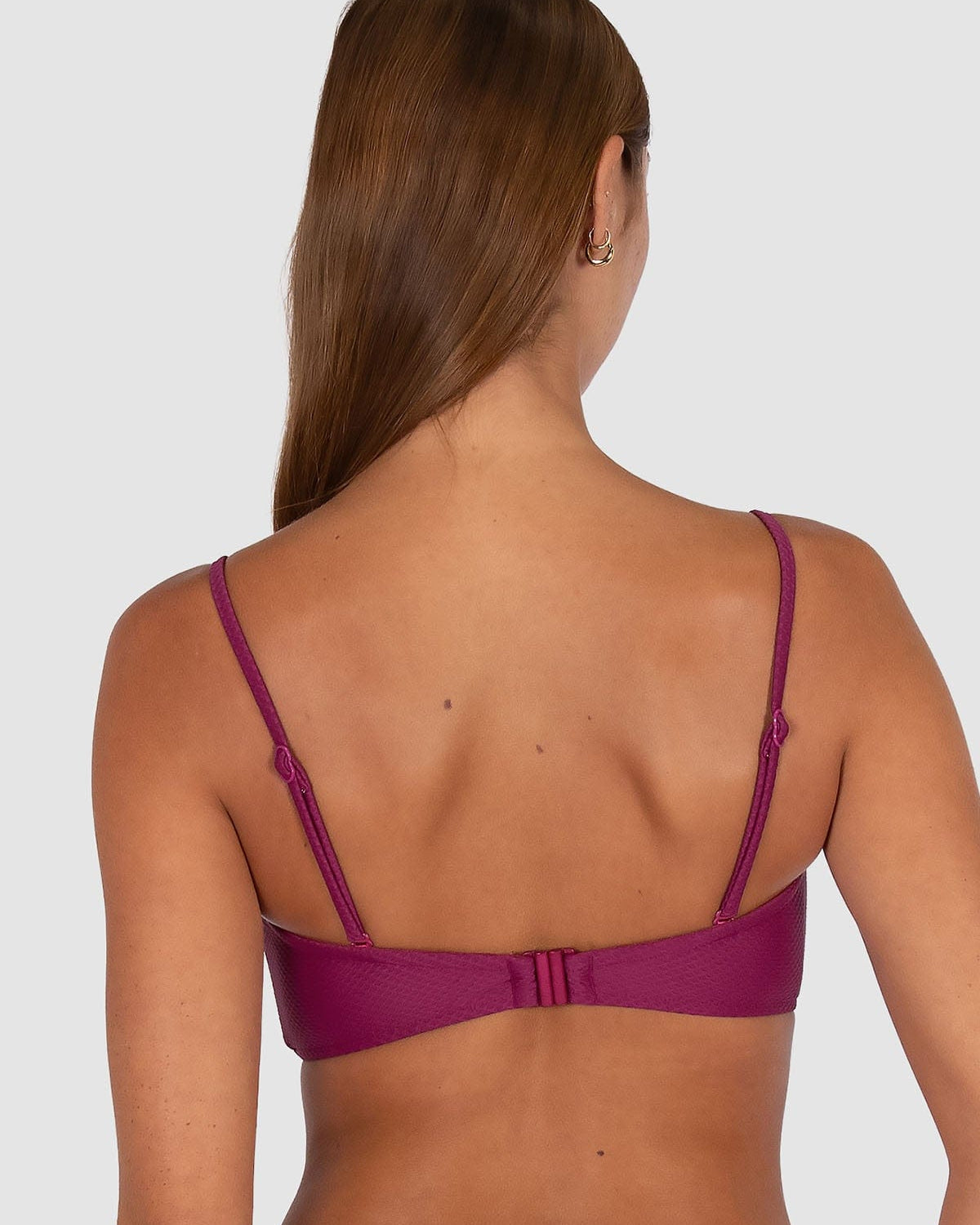 Baku Baku Rococco Ring Bandeau - Berry Baku Rococco Ring Bandeau - Berry Splash Swimwear Bikini Tops