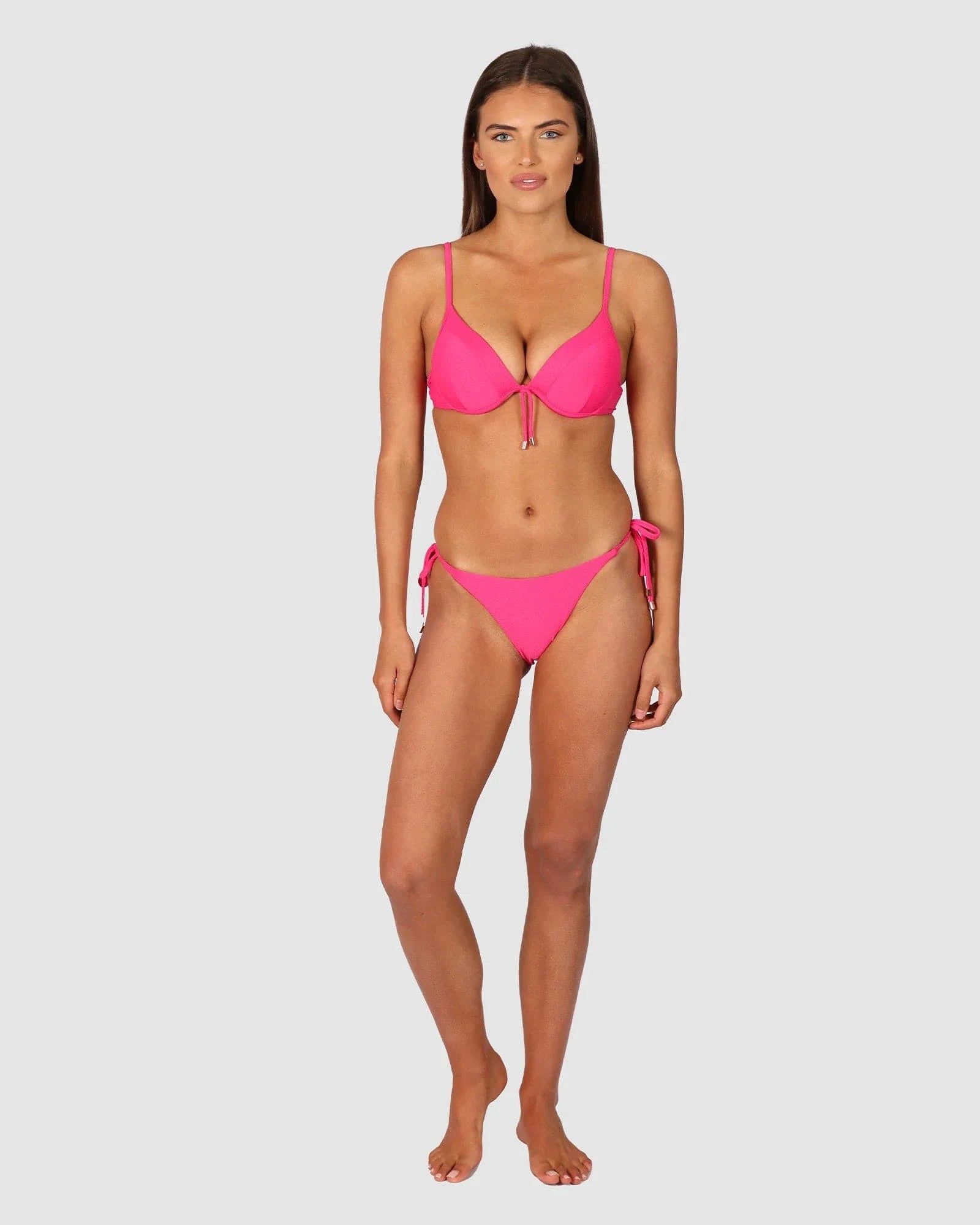 Baku Baku Rococco Rio Tieside - Dragonfruit Baku Rococco Rio Tieside - Dragonfruit Splash Swimwear Cheeky Bikini Bottoms