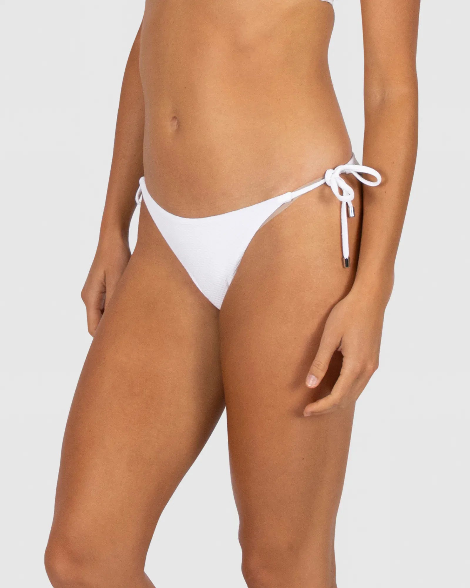 Baku Baku Rococco Rio Tieside Pant - White Baku Rococco Rio Tieside Pant - White Splash Swimwear Bikini Bottoms
