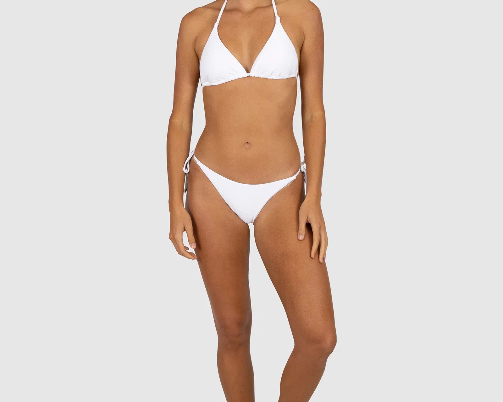 Baku Baku Rococco Slide Tri - White Baku Rococco Slide Tri - White Splash Swimwear Bikini Tops