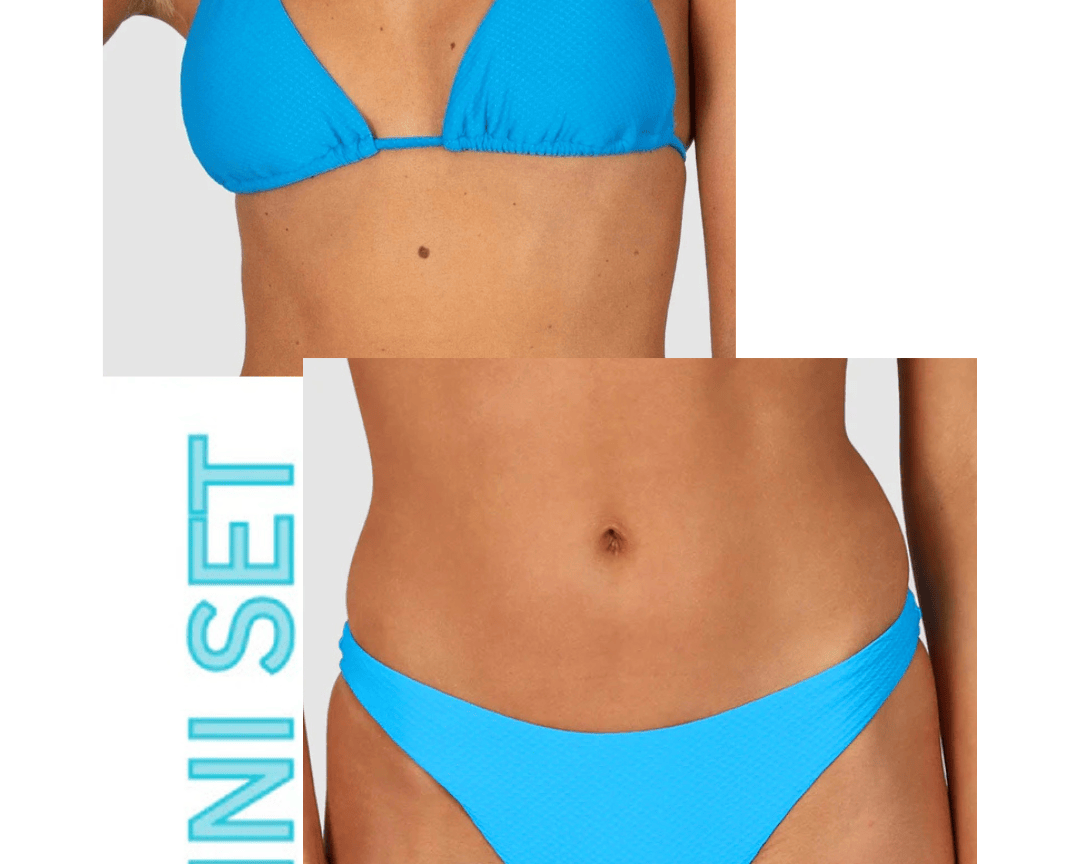 Baku Baku Rococco Slide Triangle Bikini Top & 80s Rio Scoop Bikini Bottom - Capri Baku Rococco Slide Triangle Bikini Top & 80s Rio Scoop Bikini Bottom - Capri Splash Swimwear Bikini Set 6