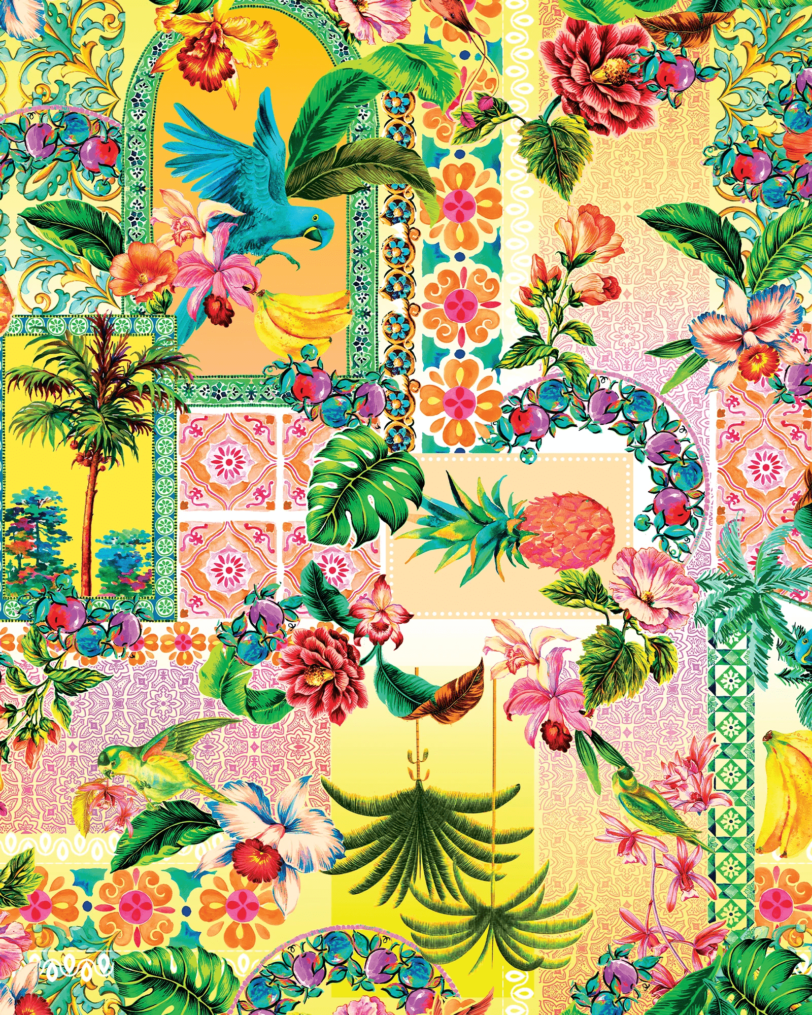 Baku Baku Sardinia 70's Tie Side - Lemon Baku Sardinia 70's Tie Side - Lemon Splash Swimwear