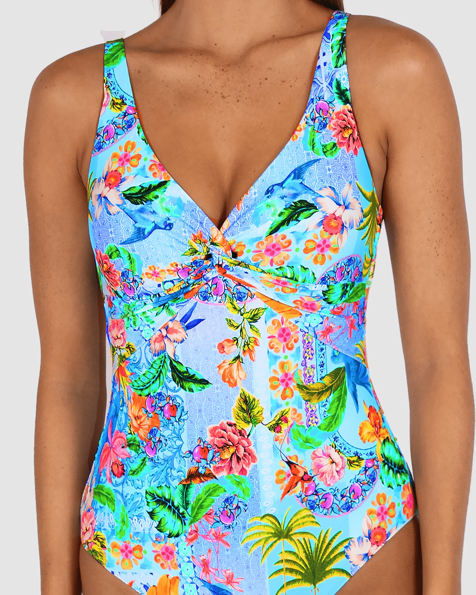 Baku Baku Sardinia C-DD Twist One Piece - Ocean Baku Sardinia C-DD Twist One Piece - Ocean Splash Swimwear