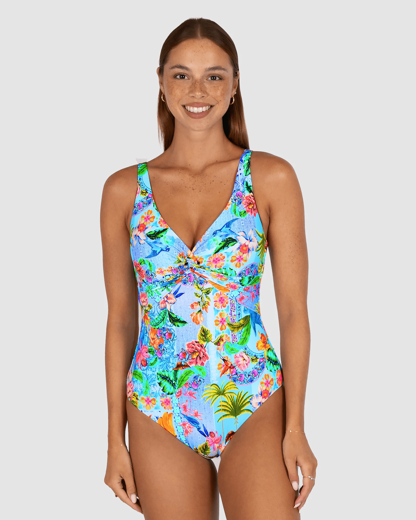 Baku Baku Sardinia C-DD Twist One Piece - Ocean Baku Sardinia C-DD Twist One Piece - Ocean Splash Swimwear