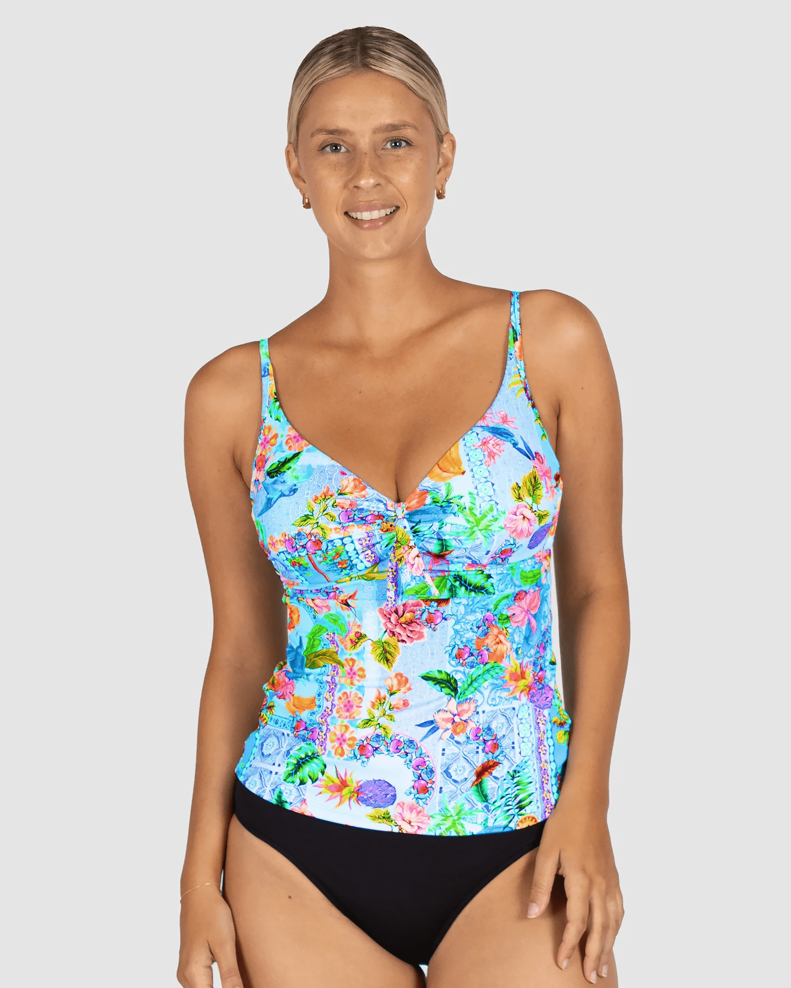 Baku Baku Sardinia D-E Underwire Singlet Top - Ocean Baku Sardinia D-E Underwire Singlet Top - Ocean Splash Swimwear
