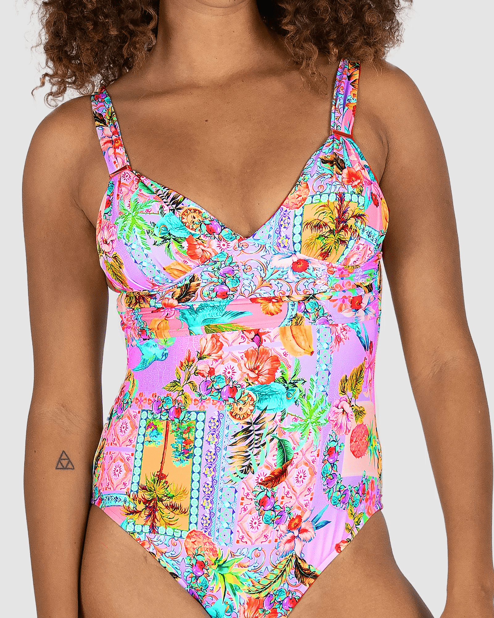 Baku Baku Sardinia Grecian One Piece - Lemon Baku Sardinia Grecian One Piece - Lemon Splash Swimwear