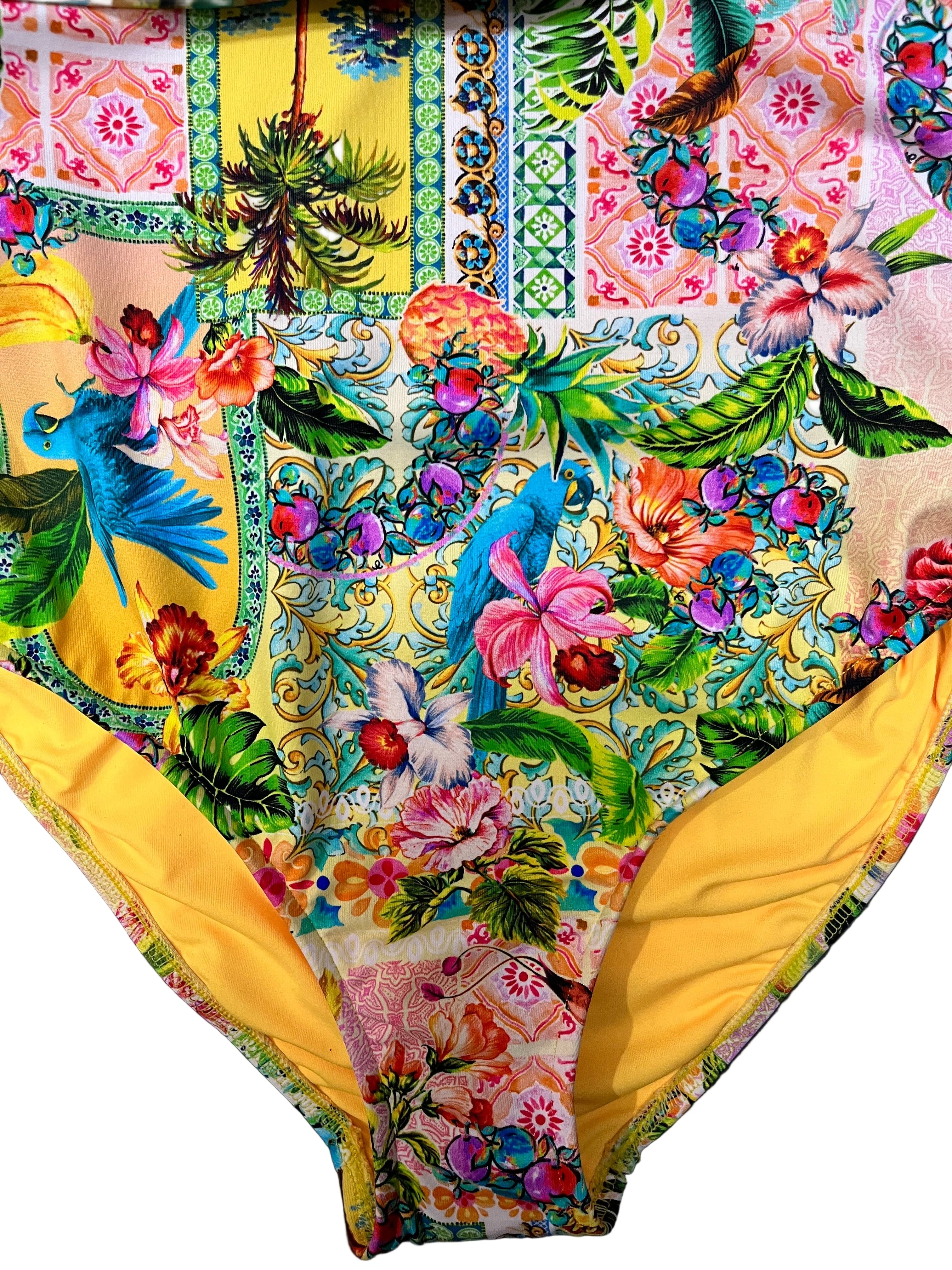 Baku Baku Sardinia Grecian One Piece - Lemon Baku Sardinia Grecian One Piece - Lemon Splash Swimwear