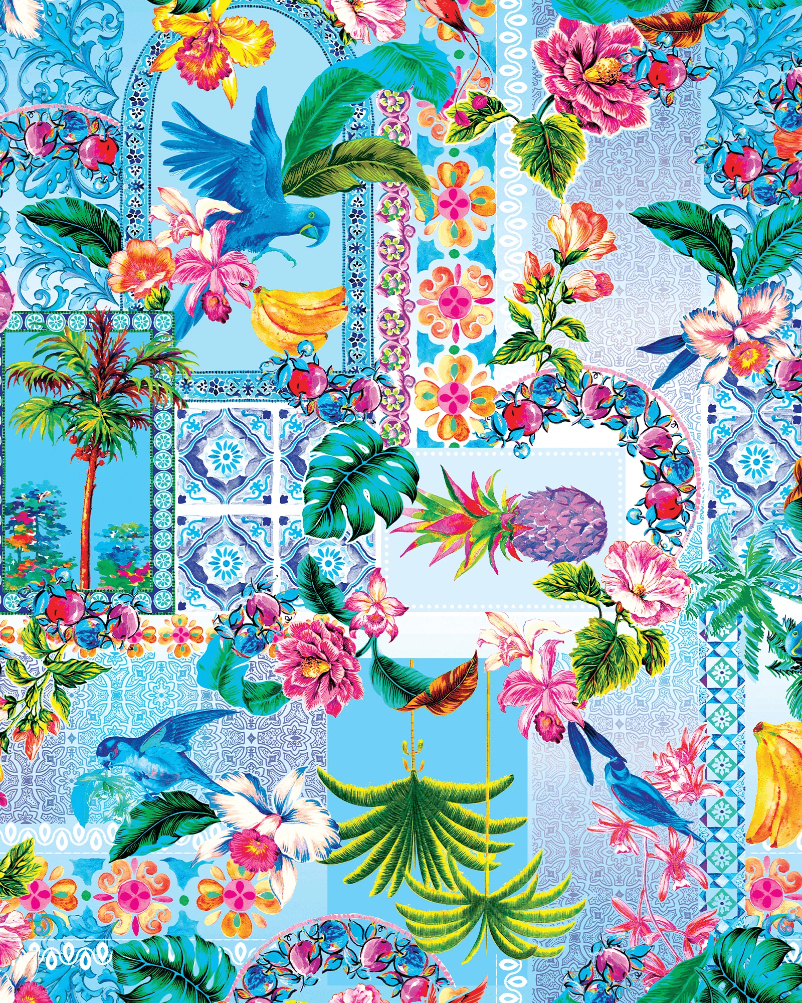 Baku Baku Sardinia Mid Pant - Ocean Baku Sardinia Mid Pant - Ocean Splash Swimwear