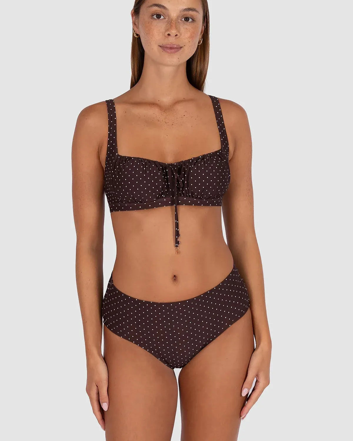 Baku Baku Sundancer Mid Pant - Cocoa Baku Sundancer Mid Pant - Cocoa Splash Swimwear Bikini Bottoms
