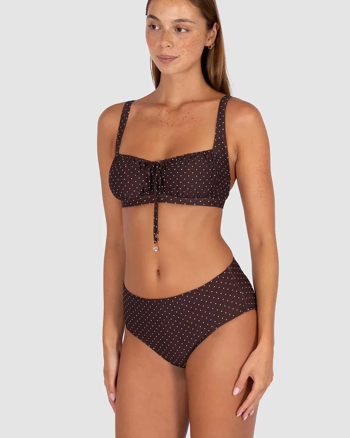 Baku Baku Sundancer Mid Pant - Cocoa Baku Sundancer Mid Pant - Cocoa Splash Swimwear Bikini Bottoms