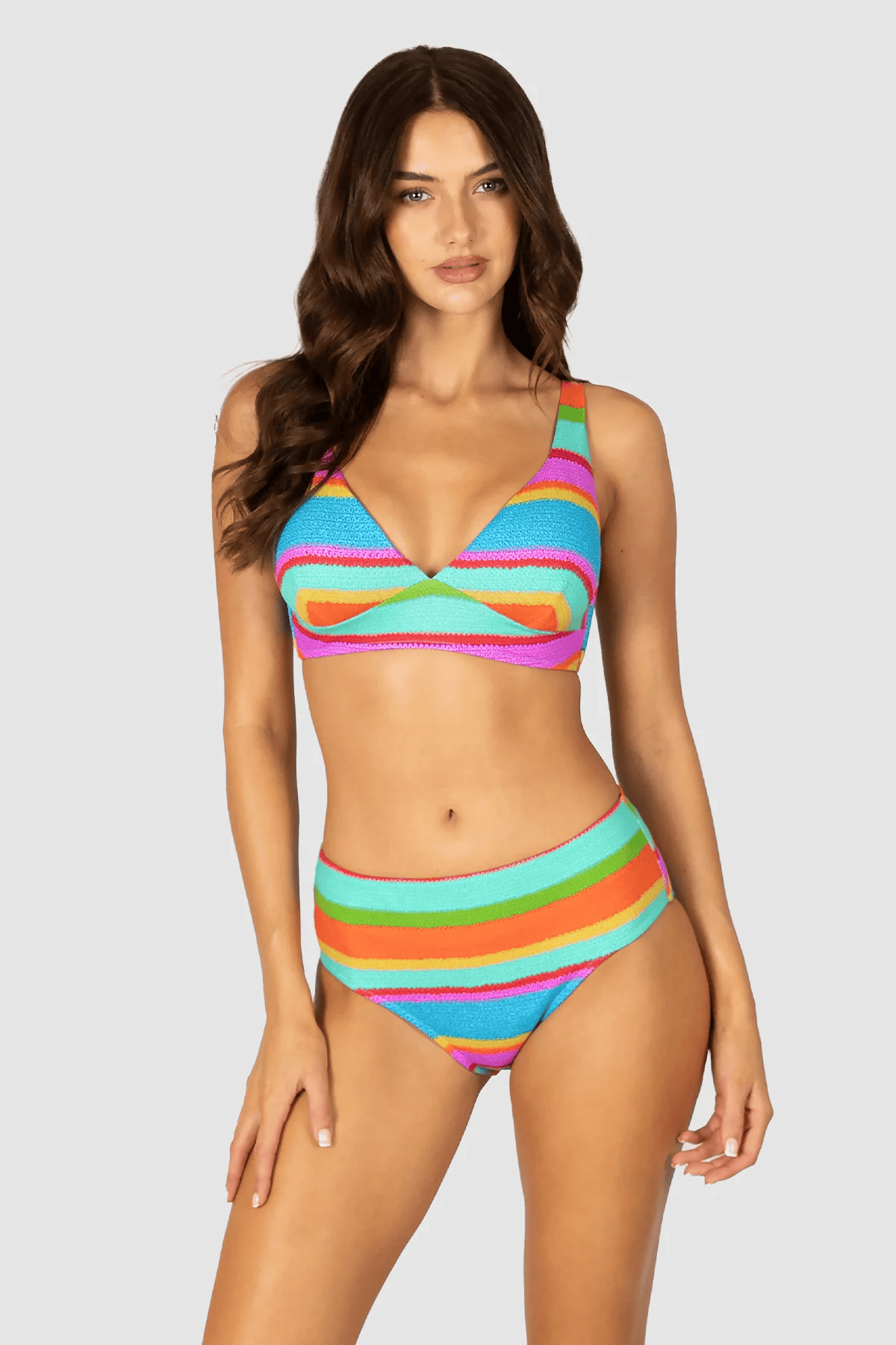 Baku Baku Trinidad Mid Bikini Bottom - Azure Baku Trinidad Mid Bikini Bottom - Azure Splash Swimwear