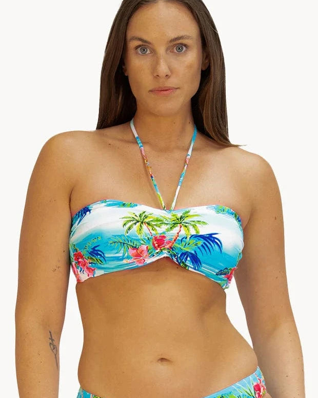 Baku Cocos Islands Cocos Bandeau - White Cocos Islands Cocos Bandeau - White Splash Swimwear
