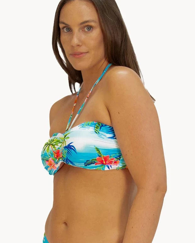 Baku Cocos Islands Cocos Bandeau - White Cocos Islands Cocos Bandeau - White Splash Swimwear