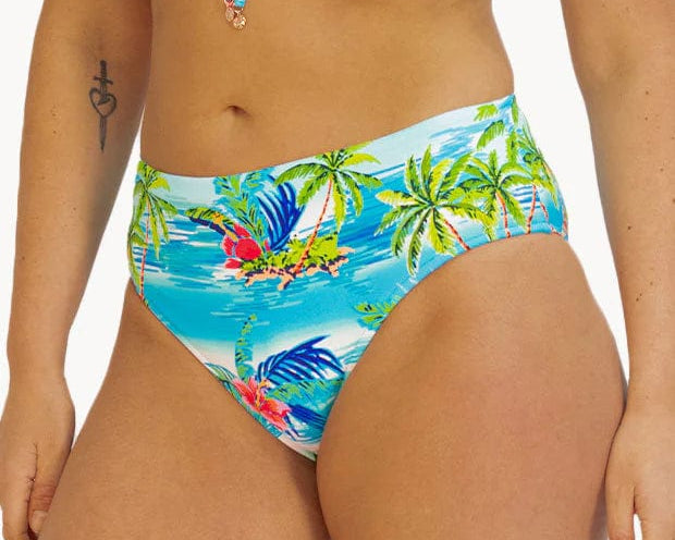 Baku Cocos Islands Cocos Mid Pant - White Baku Cocos Islands Cocos Mid Pant - White Splash Swimwear