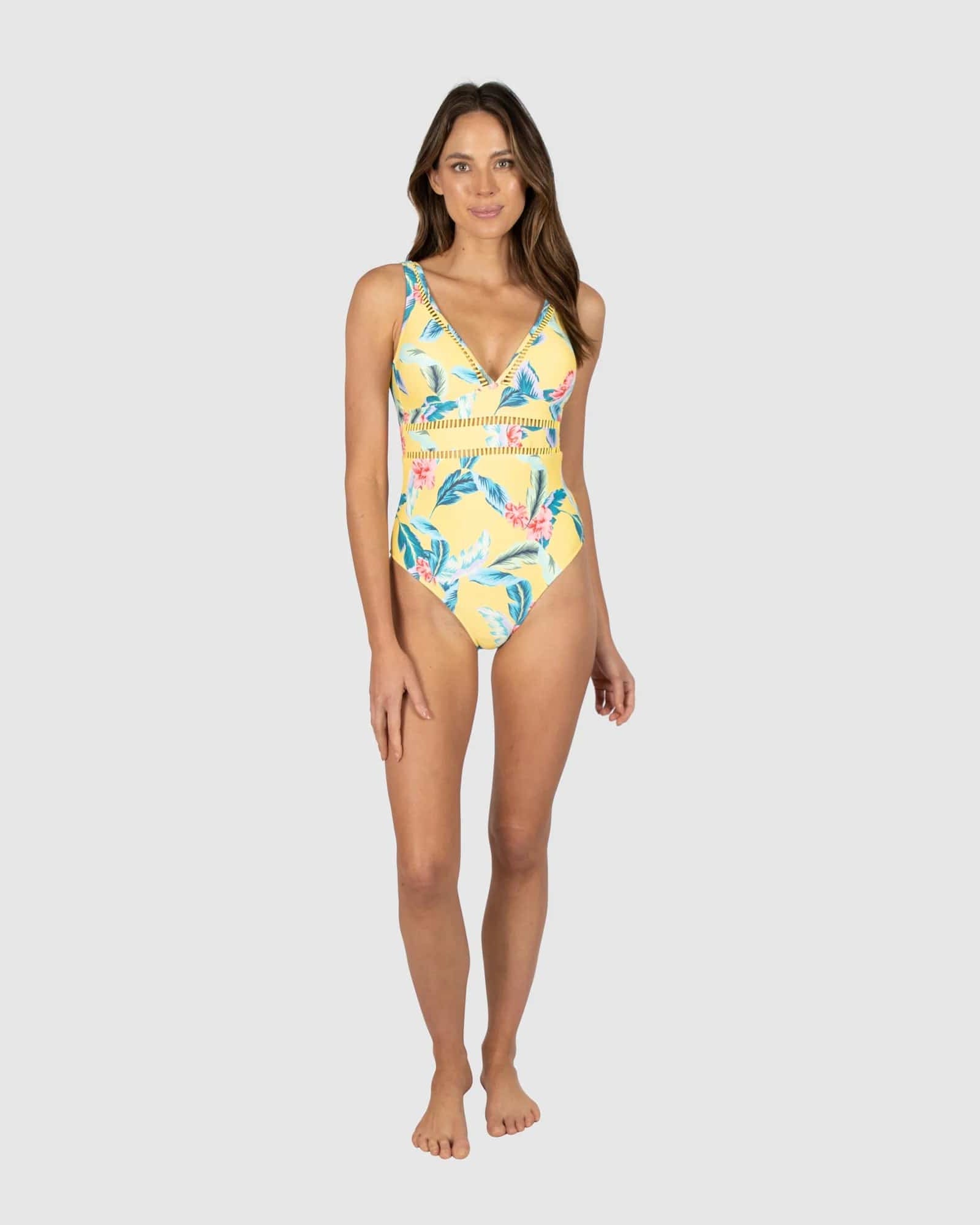 Baku Jamaica Long Line One Piece M785JCA Baku Jamaica Long Line One Piece Splash Swimwear One Pieces Butter / AU8/US4 1000018228