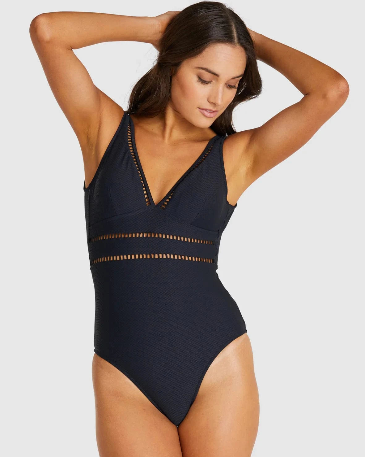 Baku Rococco Longline One Piece M785RKC Baku Rococco Longline One Piece - Jungle/ Nero/ Belize Splash Swimwear Nero / 8 9361355010511
