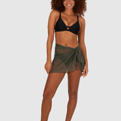 Baku Short Mesh Pareo C636PSO Baku Short Mesh Pareo Splash Swimwear Sarongs Olive / S/M 9336586956228