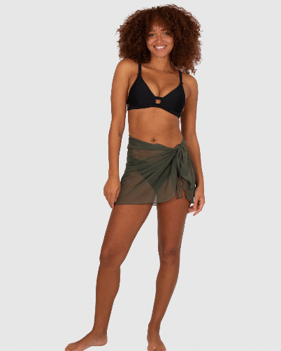 Baku Short Mesh Pareo C636PSO Baku Short Mesh Pareo Splash Swimwear Sarongs Olive / S/M 9336586956228