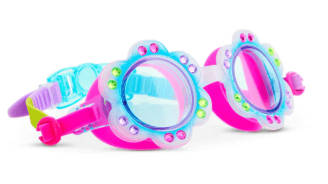 Bling2o Bling2o Petals Swim Goggles - Blossom Blue 001G-PETALS8G Bling2o Petals Swim Goggles - Blossom Blue Splash Swimwear Goggles 810121617281