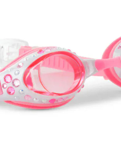 Bling2o Bling2o White Bow Swim Goggles - Pearl White Bling2o White Bow Swim Goggles - Pearl White Splash Swimwear Goggles 810121617335