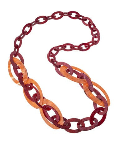 Blue Scarab Sia Oval Chain Necklace N442376 Blue Scarab Sia Chain Necklace - Blue/Green Splash Swimwear Accessories Red/Orange 1000020456