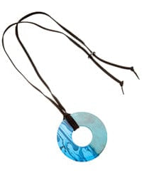 Blue Scarab Sia Resin Ring Necklace N442319 Blue Scarab Sia Resin Ring Necklace Splash Swimwear Accessories Blue 1000020538