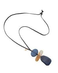 Blue Scarab Sia Stacked Pendant Necklace N442407 Blue Scarab Sia Stacked Pendant Necklace Splash Swimwear Accessories Blue 1000020540