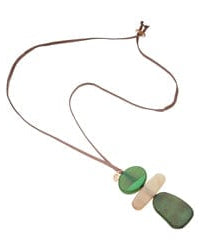Blue Scarab Sia Stacked Pendant Necklace N442404 Blue Scarab Sia Stacked Pendant Necklace Splash Swimwear Accessories Green 1000020541