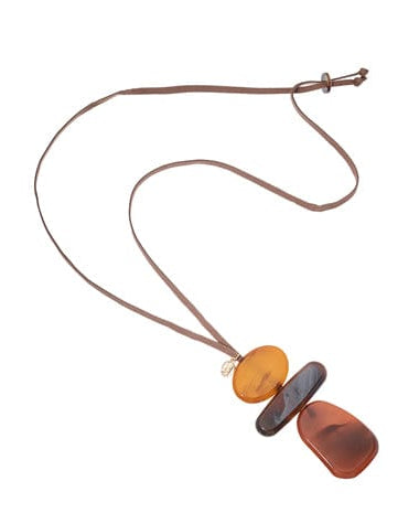 Blue Scarab Sia Stacked Pendant Necklace N442408 Blue Scarab Sia Stacked Pendant Necklace Splash Swimwear Accessories Orange 1000020542