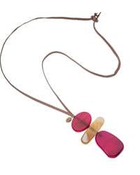 Blue Scarab Sia Stacked Pendant Necklace N442406 Blue Scarab Sia Stacked Pendant Necklace Splash Swimwear Accessories Pink 1000020539