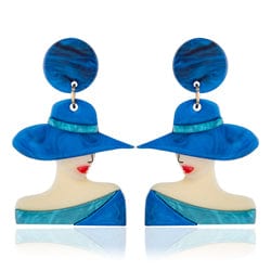Blue Scarab Accessories E440302 Blue Sia Women Earrings