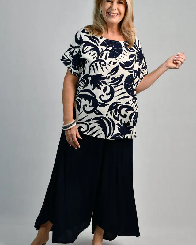 Bodacious Bodacious Nora Classic Top - Nautilus Mavy Bodacious Nora Classic Top - Nautilus Mavy Splash Swimwear Clothing Top