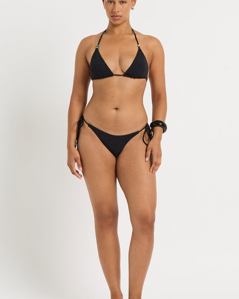 Bond Eye Bond Eye Beaded Ingrid Triangle BOUND879L-M Bond Eye Beaded Ingrid Triangle Splash Swimwear Black / M