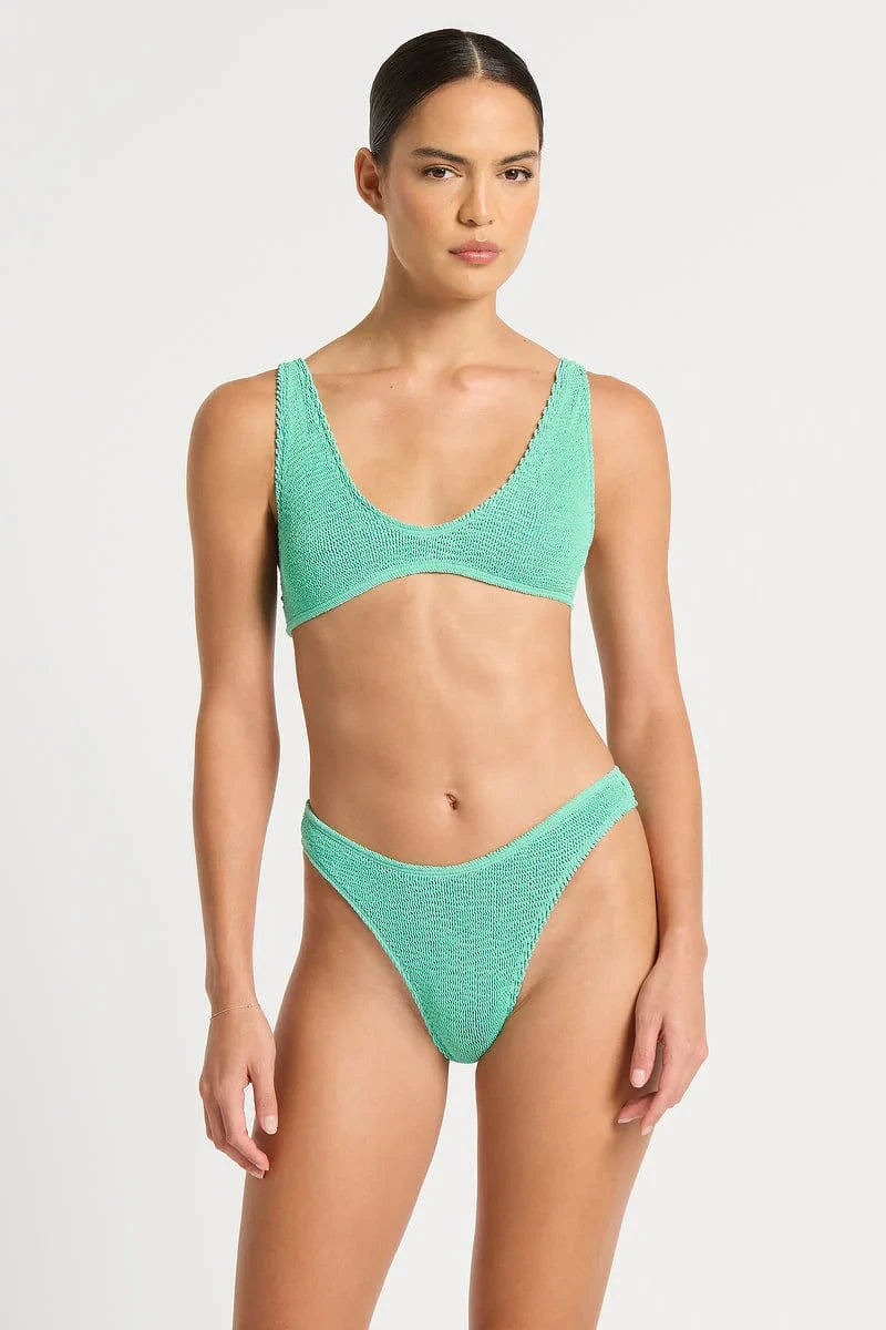 Bond Eye Bond Eye Christy Brief - Jelly Mint Two Tone BOUND238T Bond Eye Christy Brief - Jelly Mint Two Tone Splash Swimwear Cheeky Bikini Bottoms O/S 9347760717054