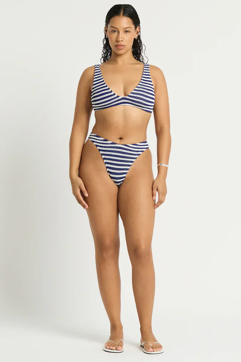 Bond Eye Bond Eye Christy Brief - Navy / White BOUND238D Bond Eye Christy Brief - Navy / White Splash Swimwear Bikini Bottoms O/S