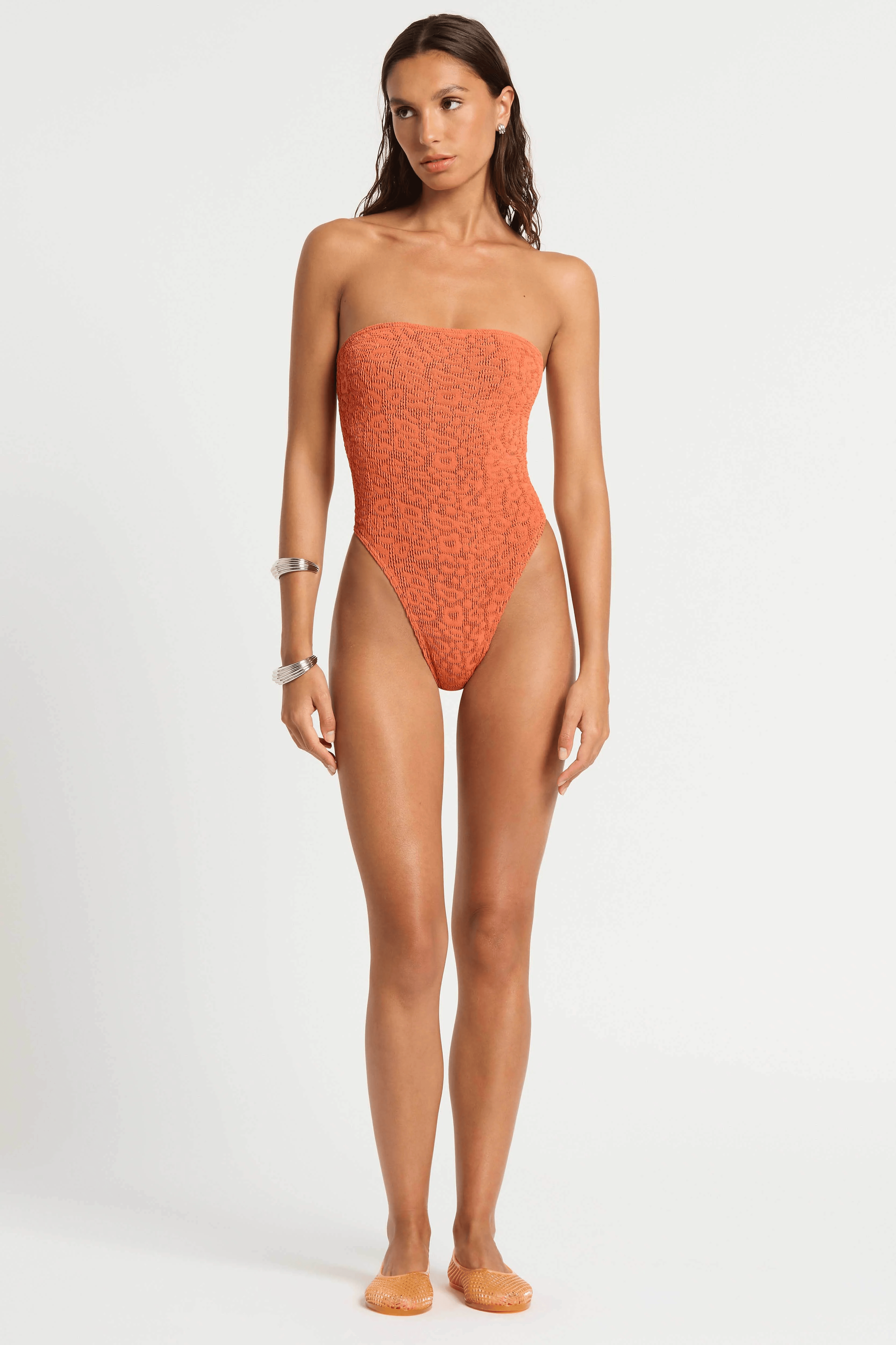 Bond Eye Bond Eye Fane One Piece - Amber Leopard BOUND411LT Bond Eye Fane One Piece - Amber Leopard Splash Swimwear Bikini Tops O/S