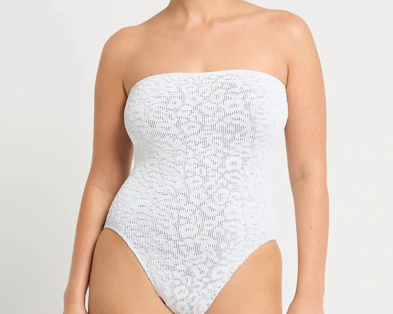Bond Eye Bond Eye Fane One Piece - Optic White Leopard BOUND411LT Bond Eye Fane One Piece - Optic White Leopard Splash Swimwear One Pieces O/S