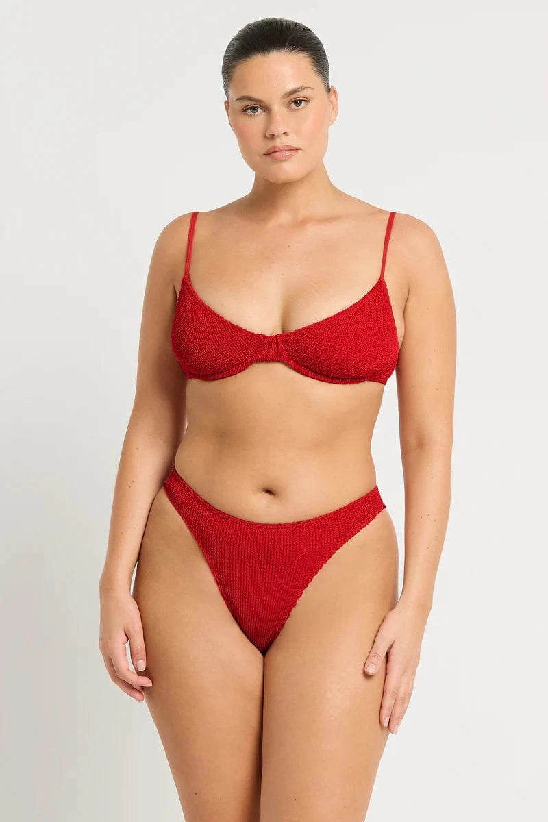 Bond Eye Bond Eye Gracie Balconette - Baywatch Red Eco BOUND465E Bond Eye Gracie Balconette - Baywatch Red Eco Splash Swimwear Bikini Tops O/S 9347760649133