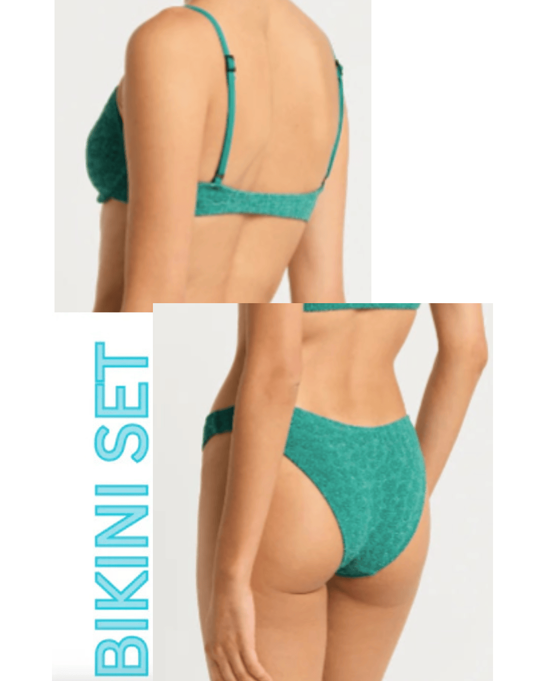 Bond Eye Bond Eye Gracie Balconette & Sign Brief - Teal Lurex Bond Eye Gracie Balconette & Sign Brief - Teal Lurex Splash Swimwear Bikini Set O/S