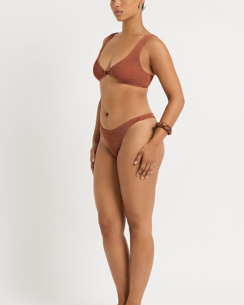 Bond Eye Bond Eye Maven Crop - Ginger BOUND836W-O Maven Crop - Ginger | Bond Eye Splash Swimwear Bikini Tops Ginger / O/S 9347760768643