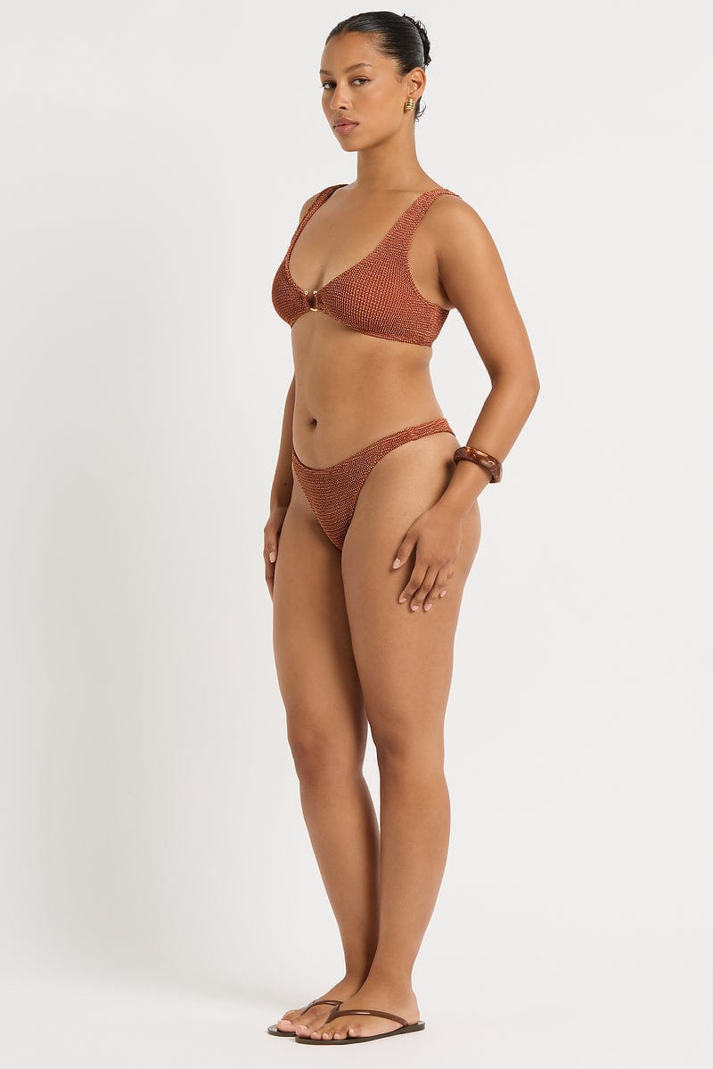 Bond Eye Bond Eye Maven Crop - Ginger BOUND836W-O Maven Crop - Ginger | Bond Eye Splash Swimwear Bikini Tops Ginger / O/S 9347760768643