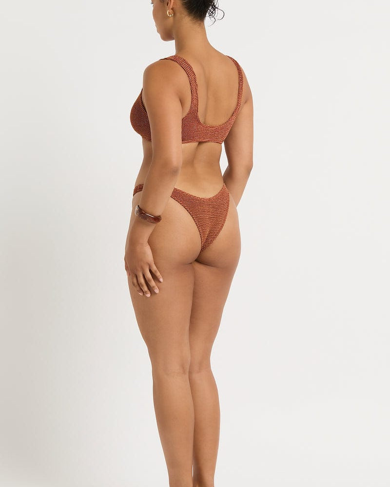 Bond Eye Bond Eye Maven Crop - Ginger BOUND836W-O Maven Crop - Ginger | Bond Eye Splash Swimwear Bikini Tops Ginger / O/S 9347760768643