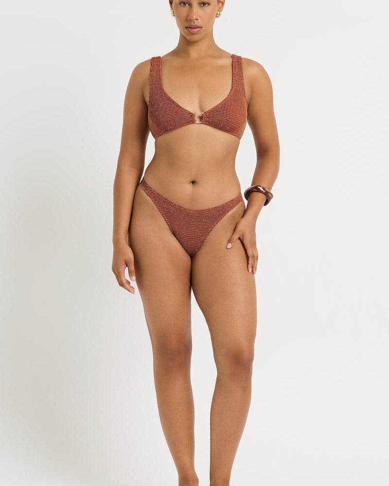 Bond Eye Bond Eye Maven Crop - Ginger BOUND836W-O Maven Crop - Ginger | Bond Eye Splash Swimwear Bikini Tops Ginger / O/S 9347760768643