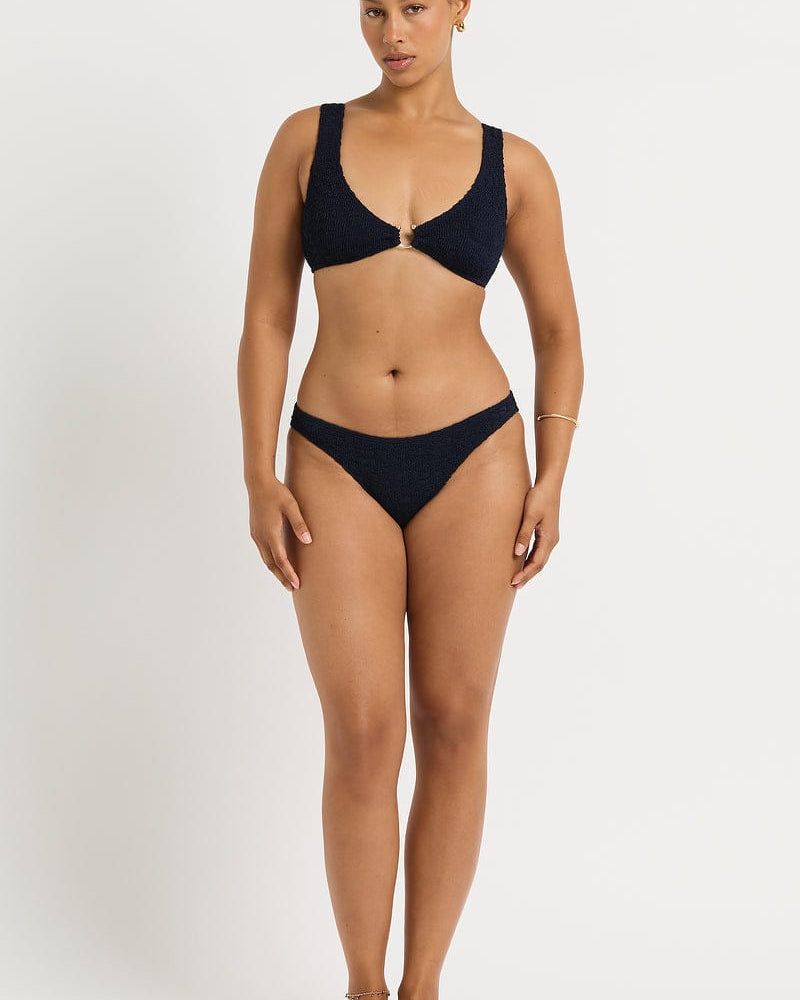 Bond Eye Bond Eye Maven Crop - Onyx BOUND836L-O Maven Crop - Onyx | Bond Eye Splash Swimwear Bikini Tops Onyx / O/S