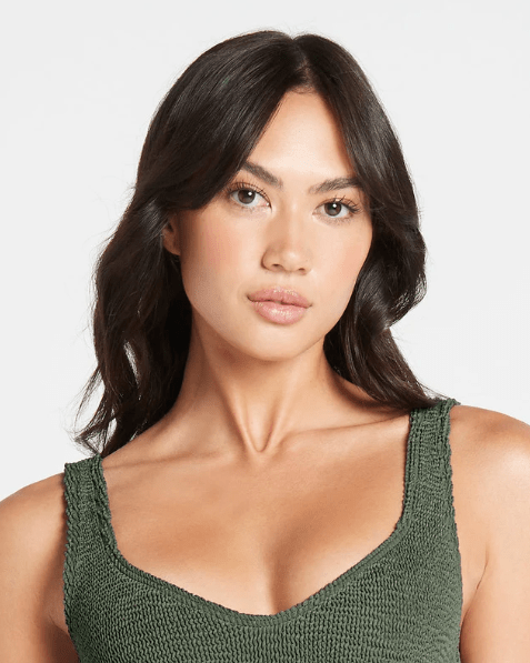 Bond Eye Bond Eye Nino Crop Eco - Khaki BOUND234E Splash Swimwear Bikini Tops O/S 9347760467454