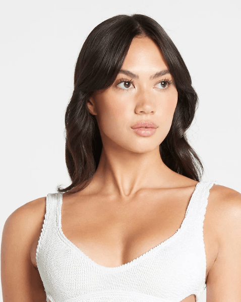 Bond Eye Bond Eye Nino Crop Eco - Optic White BOUND234E Splash Swimwear Bikini Tops O/S 9347760467478