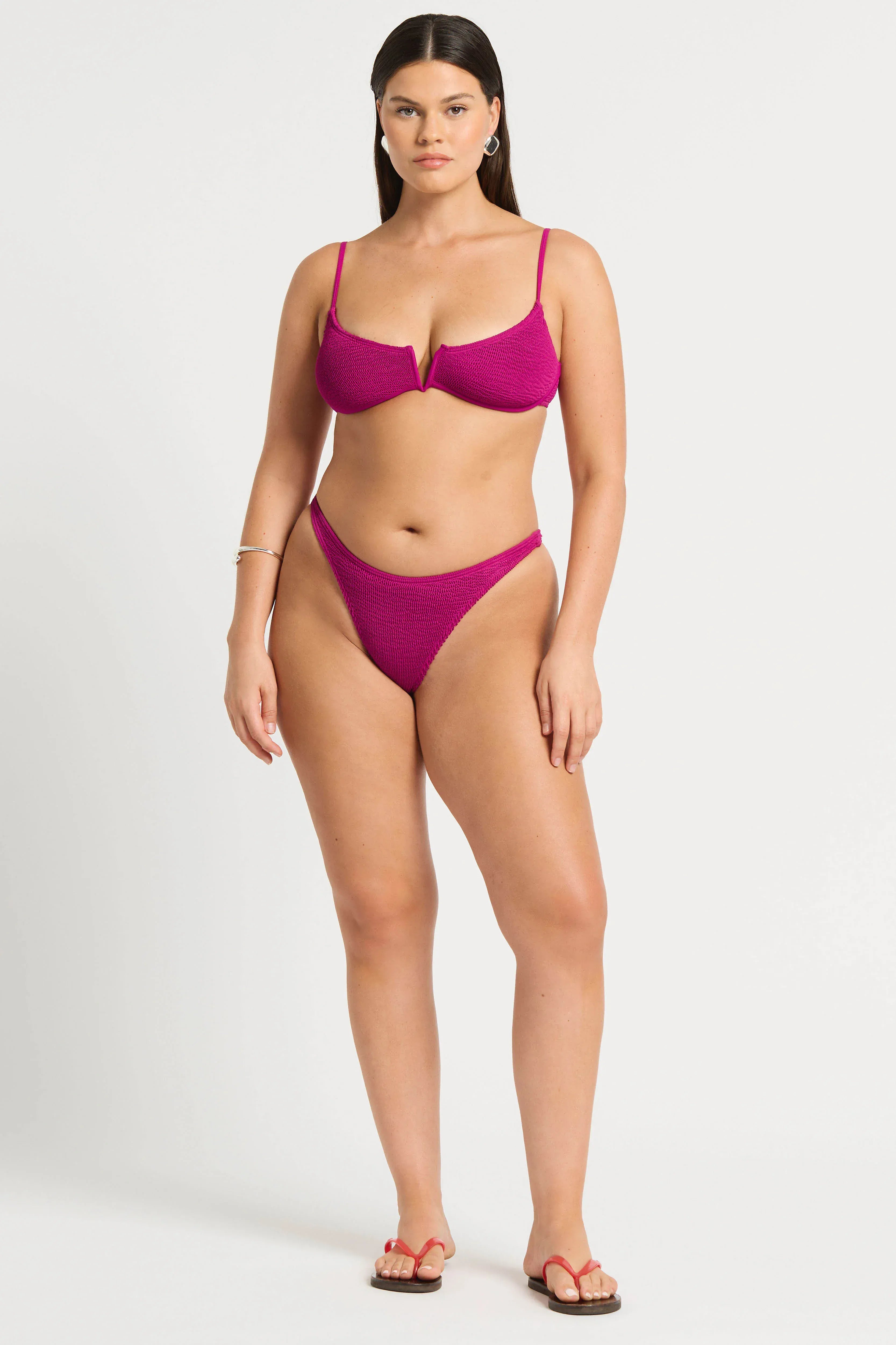 Bond Eye Bond Eye Nora Balconette - Magenta Recycled BOUND678R Bond Eye Nora Balconette - Magenta Recycled Splash Swimwear Bikini Tops O/S 9347760730589