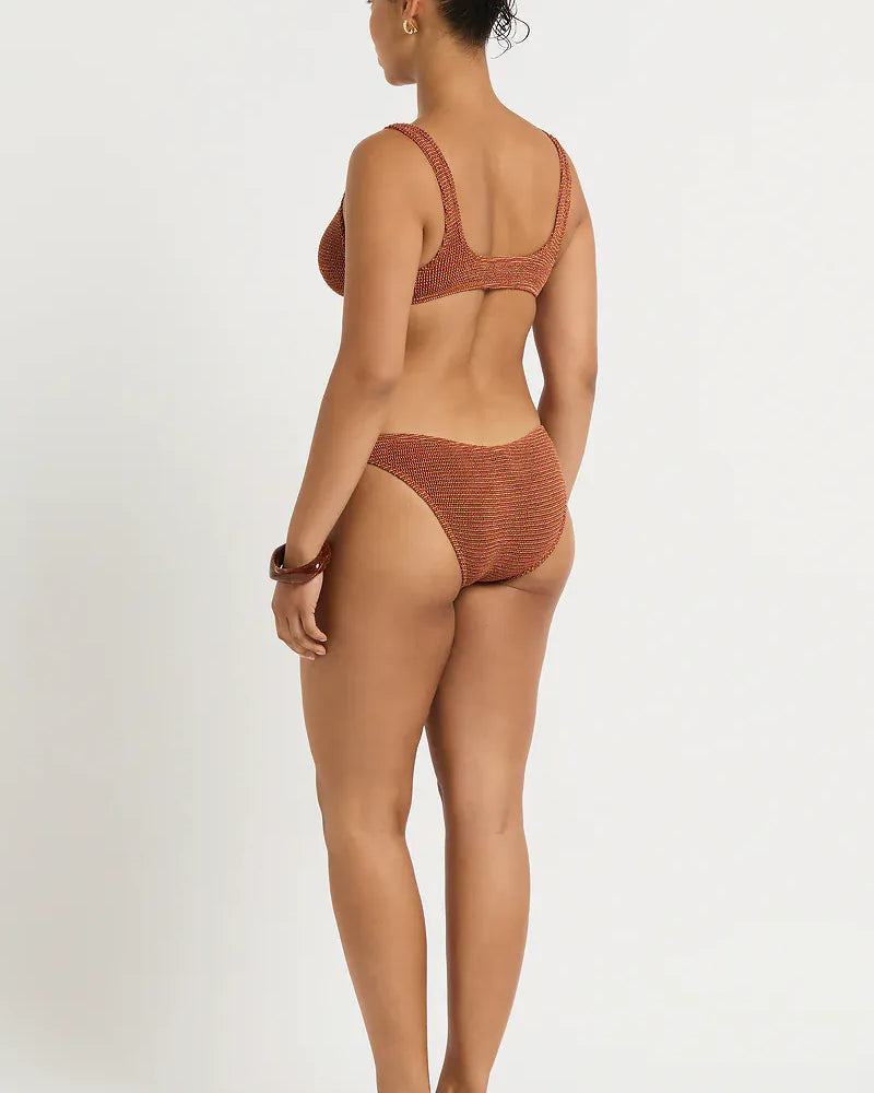 Bond Eye Bond Eye Sign Brief - Ginger BOUND048W-O Sign Brief - Ginger | Bond Eye Splash Swimwear Bikini Bottoms Ginger / O/S 1000031627