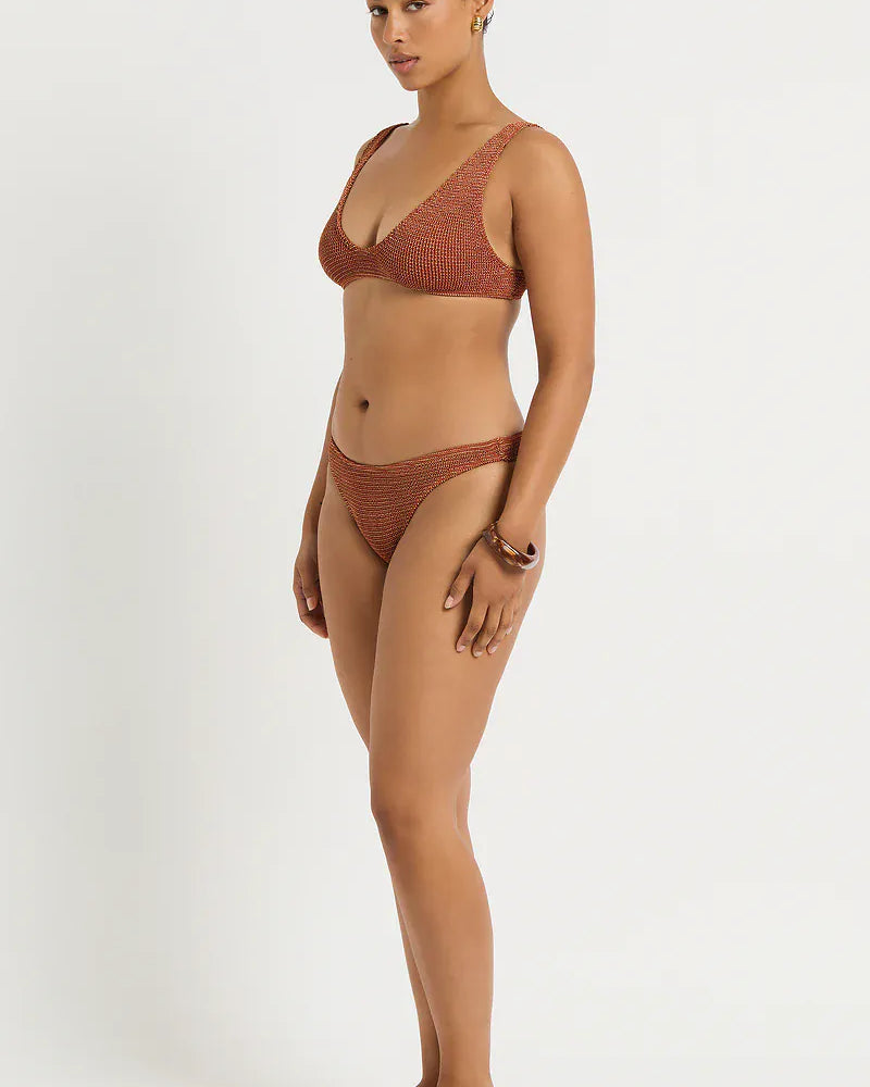 Bond Eye Bond Eye Sign Brief - Ginger BOUND048W-O Sign Brief - Ginger | Bond Eye Splash Swimwear Bikini Bottoms Ginger / O/S 1000031627