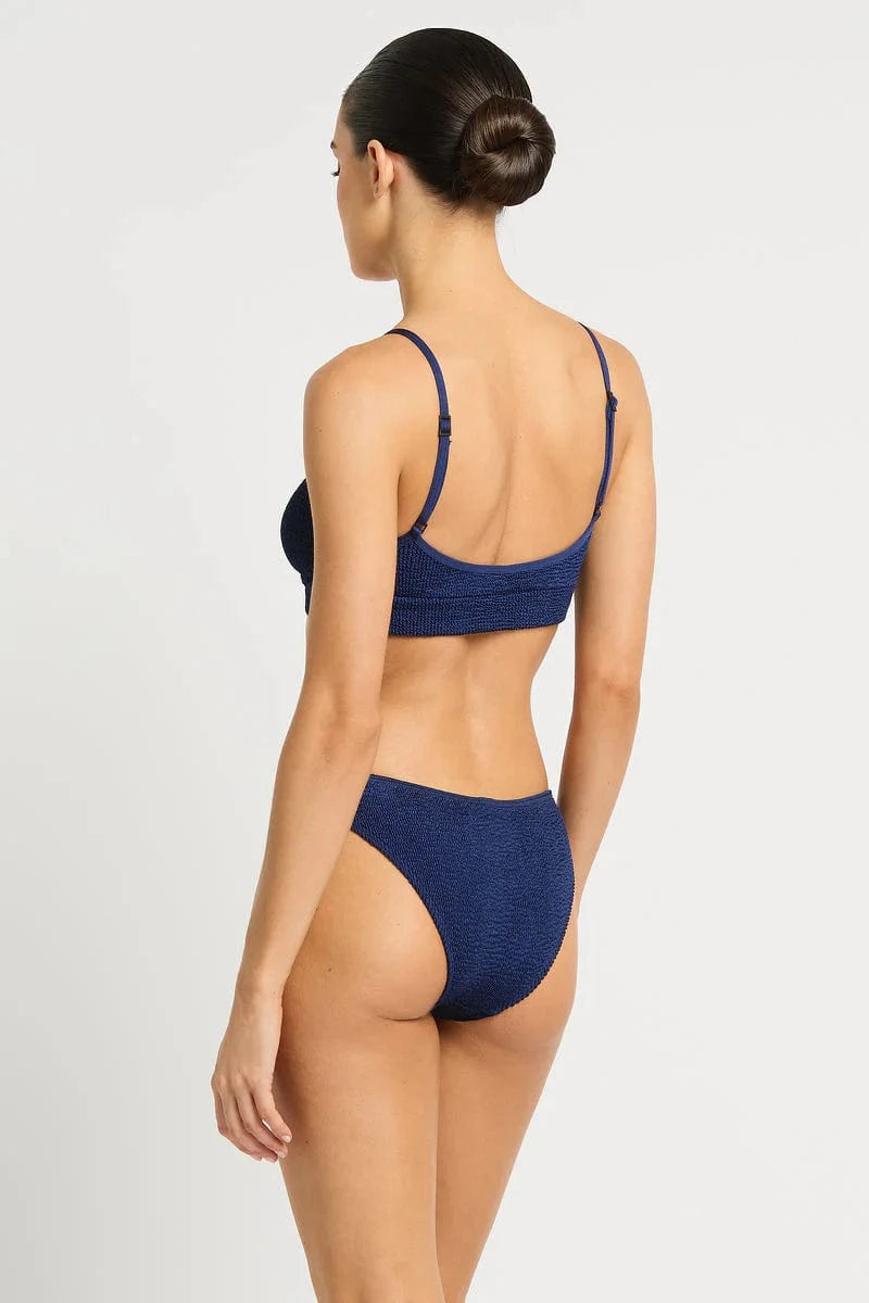 Bond Eye Bond Eye Strap Saint Top - Midnight Shimmer BOUND352M Bond Eye Strap Saint Top - Midnight Shimmer Splash Swimwear Bikini Bottoms O/S